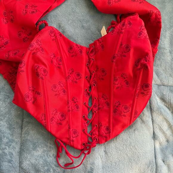 FOR LOVE AND LEMONS Lillian Bow Corset Top - Picture 7 of 11